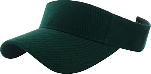 DealStock Plain Men Women Sport Sun Visor One Size Adjustable Cap (29+ Colors)