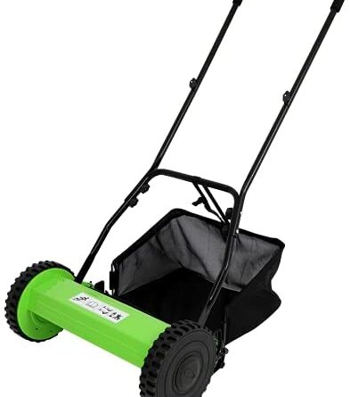 1629992945 31OcpY9HzpS. AC  393x445 - Olenyer 16-Inch Quiet Cut Push Reel Lawn Mower with 5-Blade Push Reel,Green