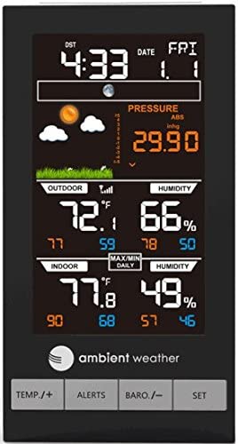 41Sg5u2I3EL. AC  - Ambient Weather WS-2801A Advanced Wireless Color Forecast Station w/Temperature, Humidity, Barometer
