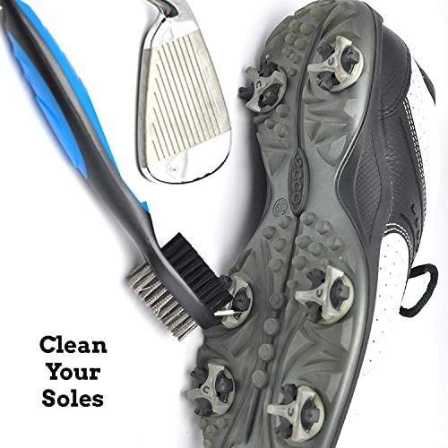 51NFDKKCgTL. AC  - ToVii Golf Towel Microfiber Waffle Pattern Golf Towel | Brush Tool Kit with Club Groove Cleaner | Golf Divot Tool | Golf Accessories for Men