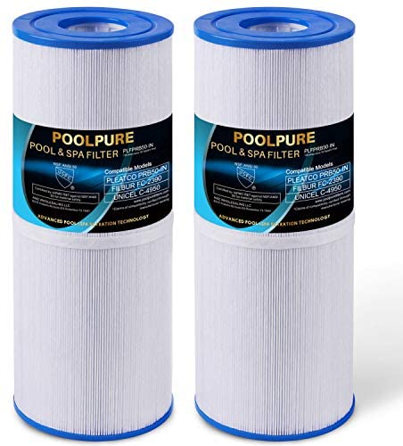 51PPmuF4GAL. AC  - POOLPURE Spa Filter Replacement for Pleatco PRB50-IN, Unicel C-4950, Filbur FC-2390, Jacuzzi J200 Series Filter, Guardian 413-212-02, 373045, 817-5000, 5X13 Drop in Hot Tub Filter, 2 Pack