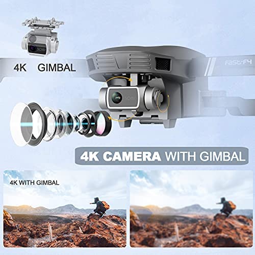 51eWYQJftRS. AC  - 4DRC F4 GPS Drone with 4K Camera for Adults,2-Axis gimbal Anti-shake Camera HD FPV Live Video,Brushless Motor RC Quadcopter, Auto Return,Follow Me,Waypoint Fly,Headless Mode,Carrying Case