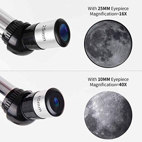 51nNtXKzOvL. AC  - LUXUN Telescope for Astronomy Beginners Kids Adults, 70mm Aperture 400mm Astronomical Refracting Portable Telescope - Travel Telescope with Phone Adapter Carry Bag