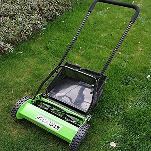 618hfcgycJS. AC  - Olenyer 16-Inch Quiet Cut Push Reel Lawn Mower with 5-Blade Push Reel,Green