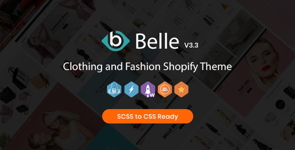 Preview.  large preview - Belle - Clothing and Fashion Shopify Theme