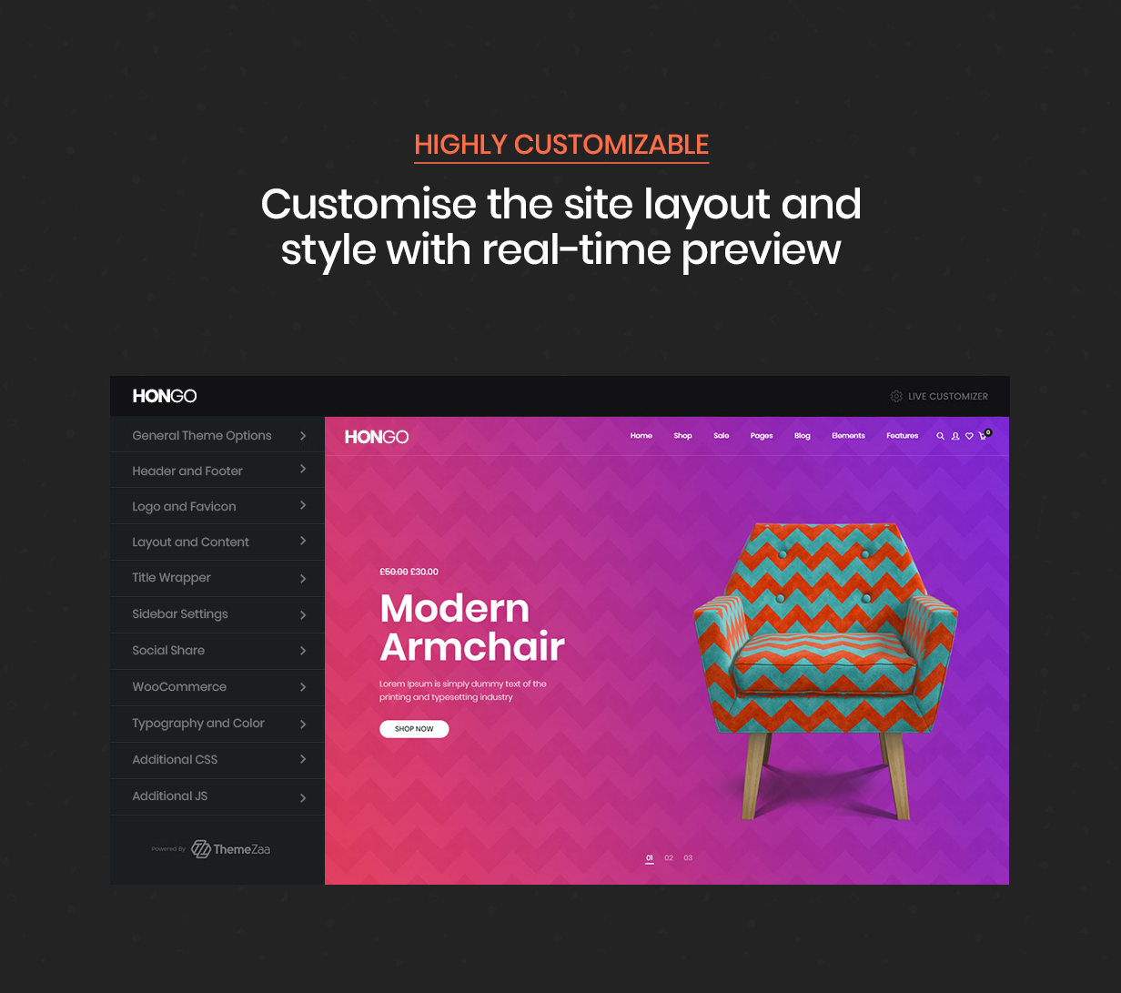 Hongo - Modern & Multipurpose WooCommerce WordPress Theme