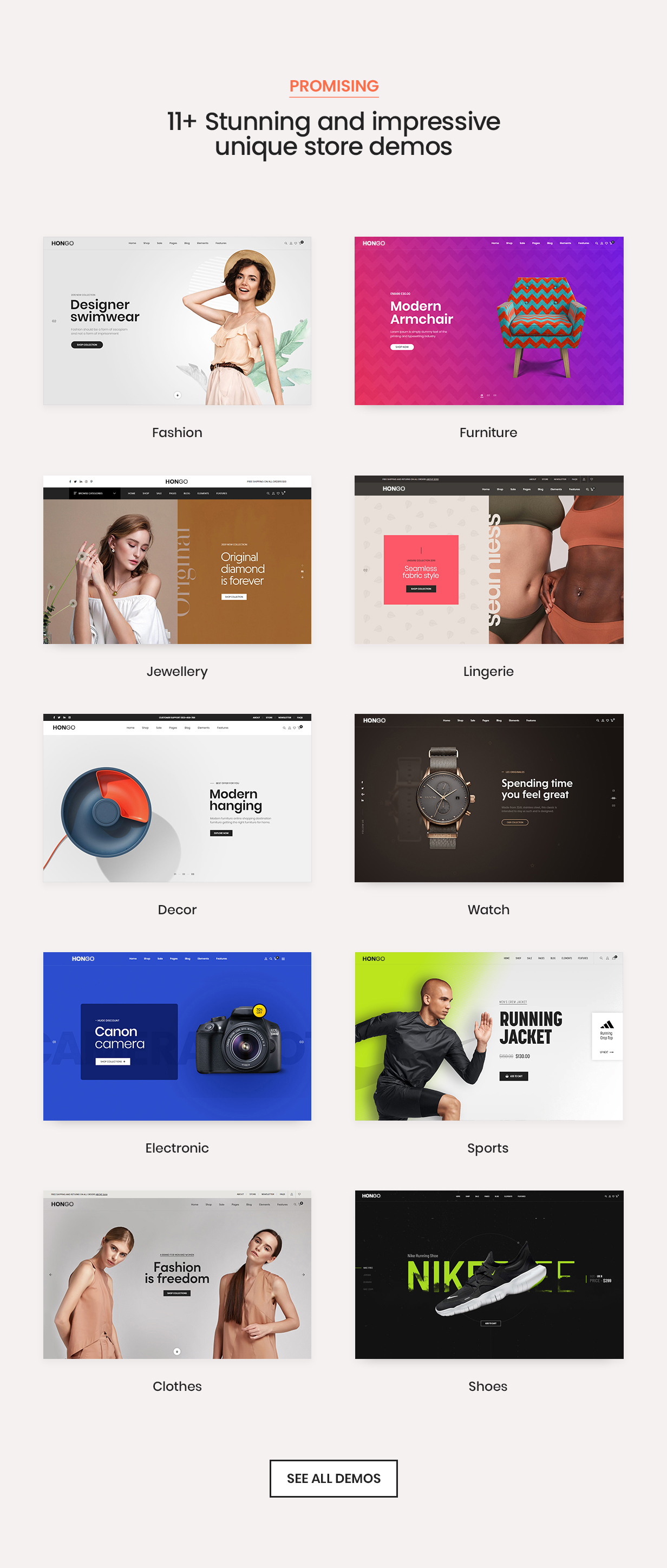 Hongo - Modern & Multipurpose WooCommerce WordPress Theme