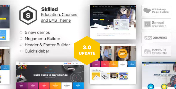 Skilled | School Education Courses WordPress Theme