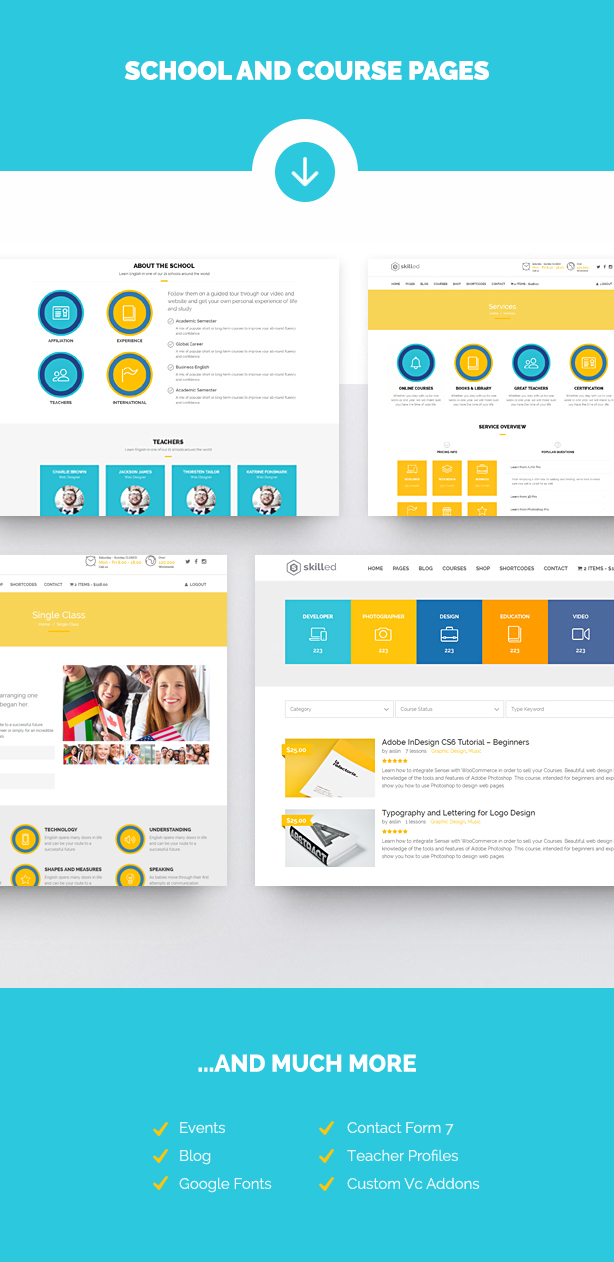 Skilled | School Education Courses WordPress Theme - 7