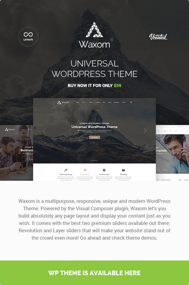 Waxom - Clean & Universal PSD Template - 1