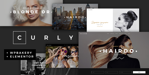 Curly – A Stylish Theme for Hairdressers and Hair Salons