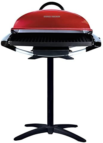 41OPH4HoSQL. AC  - George Foreman 12-Serving Indoor/Outdoor Rectangular Electric Grill, Red, GFO201R