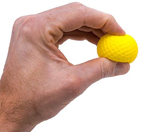 41coDBWKNNL. AC  - Practice Golf Balls (12 Realistic-Flight Foam Golf Balls) Get Instant Feedback of Your Strike - Perfect for Indoors, Basement & Backyard Golf Practice - Limited Flight