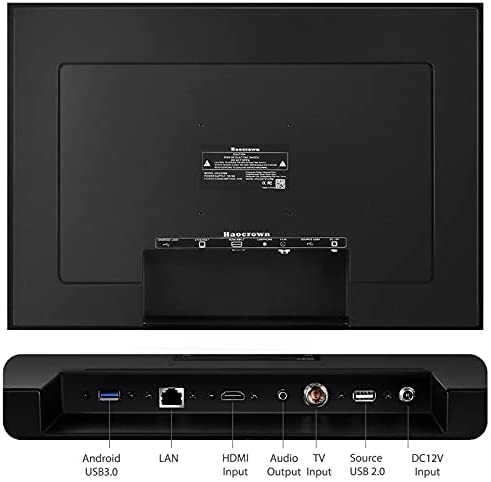 41lydlw52hS. AC  - Haocrown 21.5-inch Bathroom Waterproof Mirror TV Touch Screen Smart Television Full-HD LED with Android 9.0 System Shower TV with Built-in ATSC Tuner Wi-Fi Bluetooth Waterproof Speakers（2021 Model）