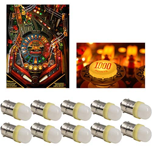 51UR+juAlkL. AC  - PA 10PCS #44 #47 ba9s 2 SMD 2835 LED 6.3V DC Bayonet Pinball Gaming Machine Light Bulb Yellow