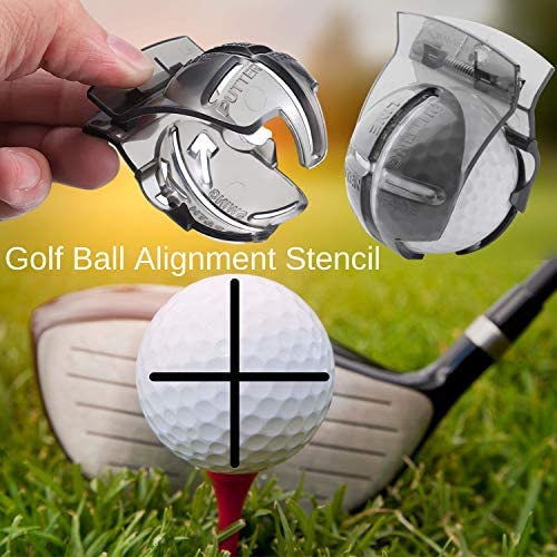 51i 4OmAUpL. AC  - RE GOODS Golf Accessories Kit | Microfiber Towel, Ball Holder, Golf Club Brush w/Groove Cleaner, Divot Repair Tool, Ball Stencil, Tee Holder, Putting Markers | Golfer Gift Set for Men and Women