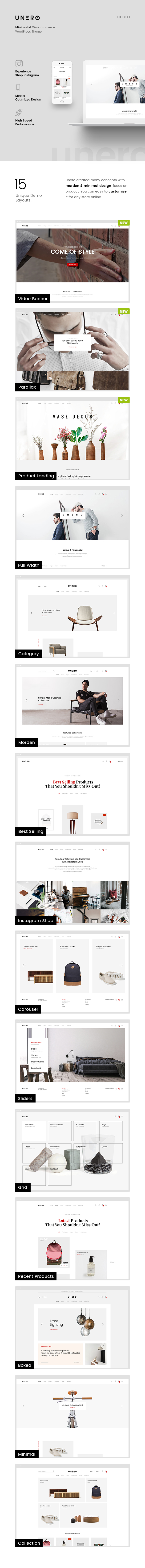 Unero - Minimalist AJAX WooCommerce WordPress Theme - 9