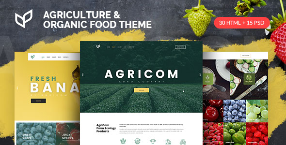 Agro - Agriculture & Organic Food HTML Template Pack - 8