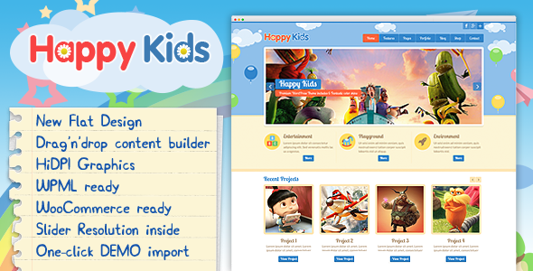 Happy Kids – Children WordPress Theme