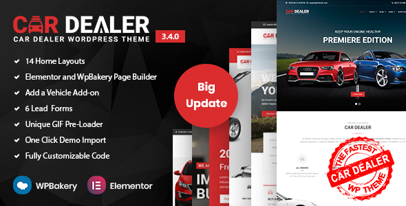 Car Dealer –  Automotive Responsive WordPress Theme