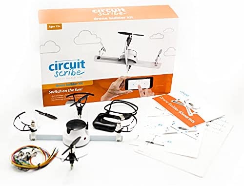 1633199868 41MMweuyAYS. AC  - Circuit Scribe Drone Builder Kit for Kids | Build Your Own Drone with Camera | With Conductive Ink Pen, Motors, Propellers, Free iOS/Android Controller App, Battery-Operated Drone Hub