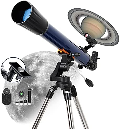 ESSLNB 525X Telescopes for Adults Astronomy with K4/10/20 Eyepieces Red Dot Finderscope 70mm Erect-Image Beginners Telescopes 700mm Focal Length Astronomical Telescope with Phone Adapter