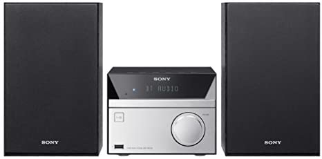 Sony Micro Hi-Fi Stereo Sound System with Bluetooth Wireless Streaming NFC, CD Player, FM Radio, Mega Boost, USB Playback & Charge, AUX Input, Remote Control