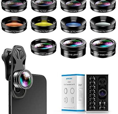 1635459676 51yHGWBIDDL. AC  460x445 - Miao LAB 11 in 1 Phone Camera Lens Kit - Wide Angle Lens & Macro Lens+Fisheye Lens/ND32/kaleidoscope/CPL/Color Lens Compatible with iPhone Samsung Sony and Most of Smartphone
