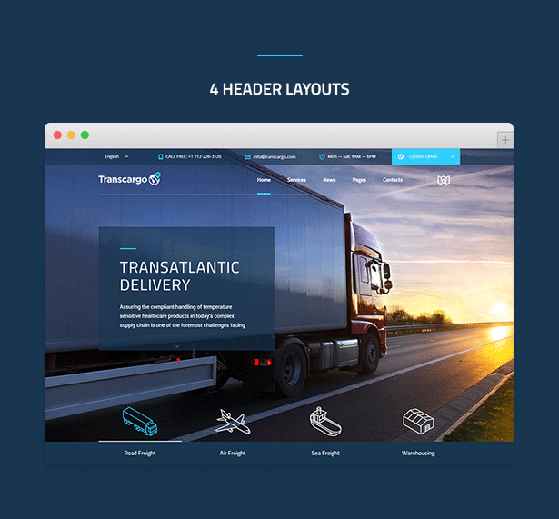 3 - Transcargo - Transportation WordPress Theme for Logistics