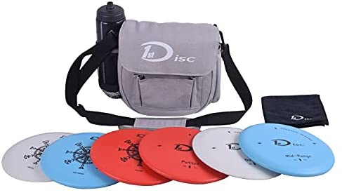 41HgrDvej7S. AC  - Disc Golf Starter Set-2 PCS Putter, 2 PCS Mid-Range, 2 PCS Driver, 1 Mini disc，1 Towel with Bag