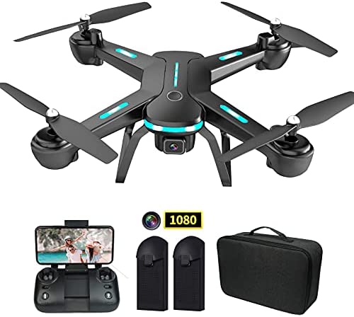 41bVG+DAqSS. AC  - Zuhafa JY03 Drone with 1080P HD Camera for Kids and Adults WiFi FPV Transmission RC Quadcopter for Beginner 2 batteries 40 Minutes Flight Time, Altitude Hold, Headless Mode, 3D flips, APP Control