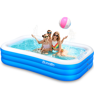 507c0657 aa84 4fd9 ae93 dcaacee7ed40.  CR0,0,315,315 PT0 SX315 V1    - Inflatable Swimming Pool Family Full-Sized Inflatable Pools 118" x 72" x 22" Thickened Family Lounge Pool for Toddlers, Kids & Adults Oversized Kiddie Pool Outdoor Blow Up Pool for Backyard, Garden