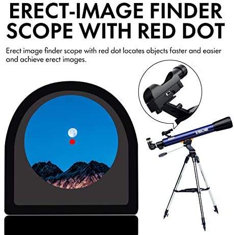 515BavBt4 L. AC  - ESSLNB 525X Telescopes for Adults Astronomy with K4/10/20 Eyepieces Red Dot Finderscope 70mm Erect-Image Beginners Telescopes 700mm Focal Length Astronomical Telescope with Phone Adapter