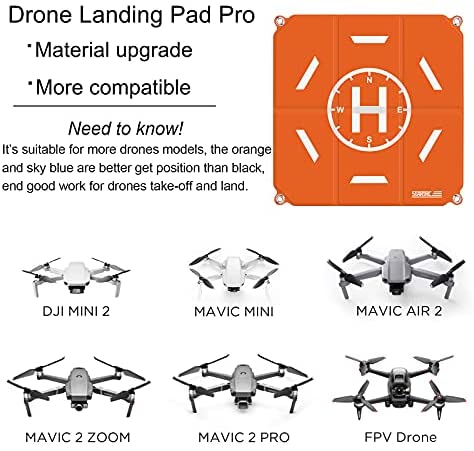 51cRJLxc8dL. AC  - STARTRC Drone Landing Pad Pro, Universal Waterproof Portable Fast-Foldable Helipad for DJI Air 2S/Mavic Mini 2/Mavic Air 2/Mavic 3/Mavic 2/Holy Stone/DJI FPV Drone/RC Quadcopters (20-inch)