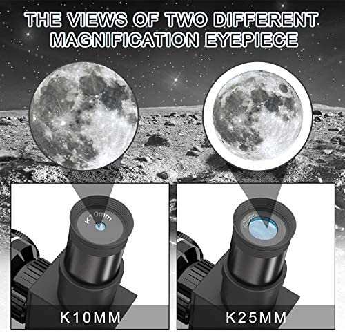 51k5A7MbyrL. AC  - Emarth Telescope, 70mm/360mm Astronomical Refracter Telescope with Tripod & Finder Scope, Portable Telescope for Kids Beginners Adults (Blue)