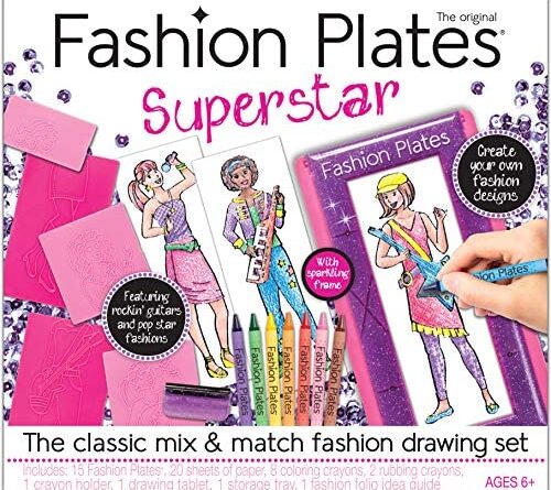 61P5FXxuCL. AC  500x445 - Kahootz Fashion Plates Superstar Deluxe Set