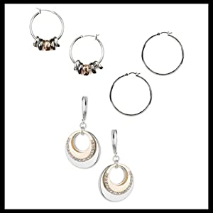 a8cbc6fe de1c 4f6b a1c6 8e7b66f9a9ab. CR0,0,500,500 PT0 SX300   - NINE WEST Women's Boxed Necklace/Pierced Earrings Set, Silver/Blue, One Size