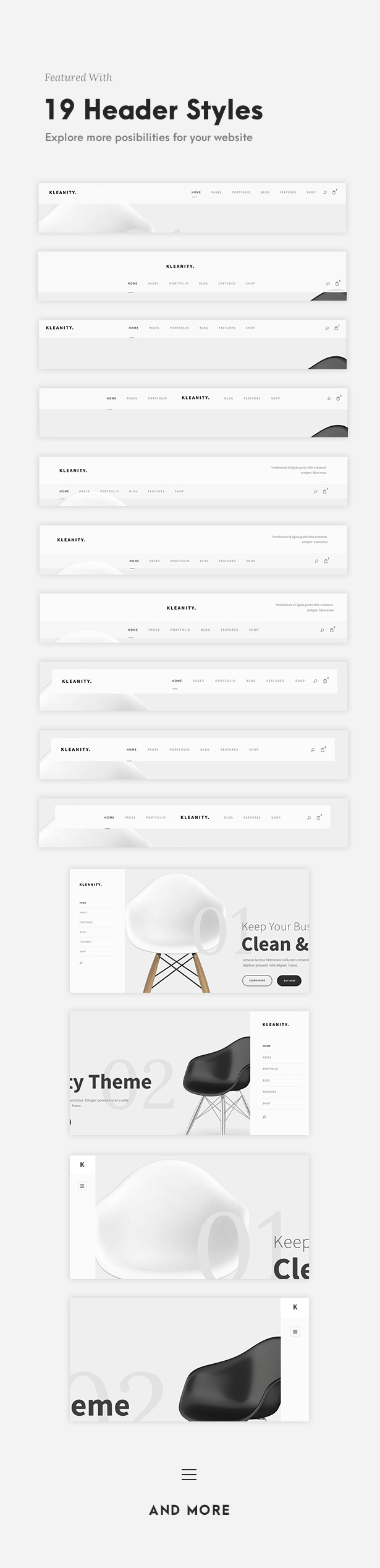 screen 4 - Kleanity - Minimalist WordPress Theme / Creative Portfolio