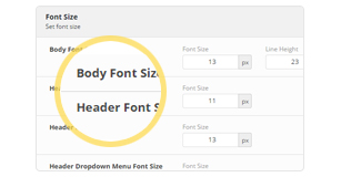 typography settings - Brando Responsive and Multipurpose OnePage WordPress Theme