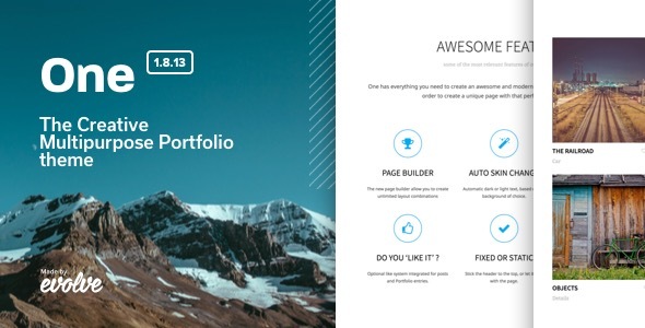 One – The Creative Multipurpose Portfolio theme