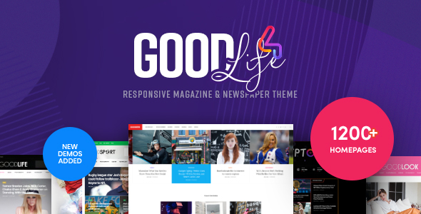 01 Preview.  large preview - GoodLife - Magazine & Newspaper WordPress Theme