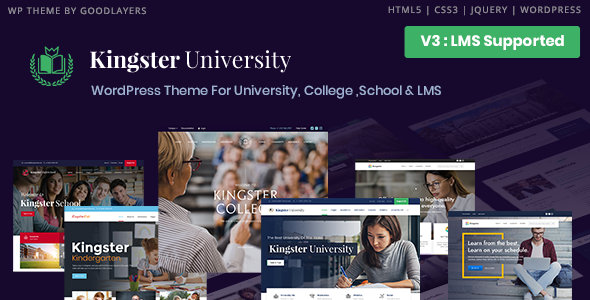 01 intro v3.  large preview - Kingster - LMS Education For University, College and School