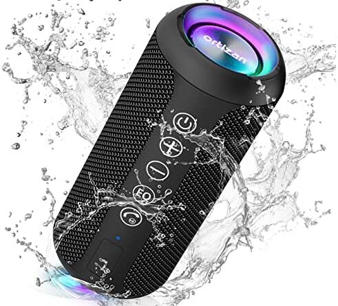 1637279723 51dvaCeLwLL. AC  491x445 - Ortizan Portable Bluetooth Speaker, IPX7 Waterproof Wireless Speaker with 24W Loud Stereo Sound, Outdoor Speakers with Bluetooth 5.0, 30H Playtime,66ft Bluetooth Range, Dual Pairing for Home