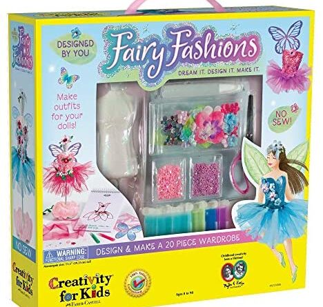 1637670710 51yFRhh1rjL. AC  468x445 - Creativity for Kids Designed by You Fairy Fashions – Create Your Own Doll Clothes