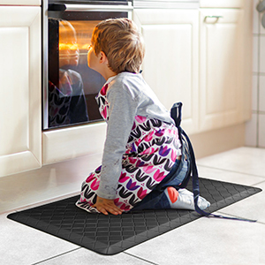 2ae0b232 f4f7 43ed 9dbb 4611ca36580a.  CR0,0,300,300 PT0 SX300 V1    - HappyTrends Kitchen Floor Mat Cushioned Anti-Fatigue Kitchen Rug,17.3"x 28",Thick Waterproof Non-Slip Kitchen Mats and Rugs Heavy Duty Ergonomic Comfort Rug for Kitchen,Floor,Office,Sink,Laundry,Black