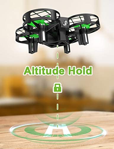 419i5ieqe2L. AC  - Dwi Dowellin 2.7 Inch Mini Drone for Kids One Key Take Off Landing Spin Flips RC Small Drones for Beginners Boys and Girls Nano Quadcopter Flying Toys, Black