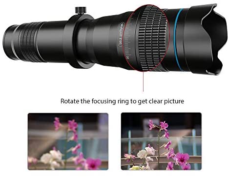 41Abb+WUFvL. AC  - Apexel High Power 36X HD Telephoto Lens with Phone Tripod for iPhone Samsung Pixel One Plus Huawei Lens Attachment