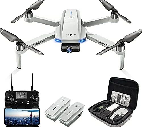 41b7Xxzg4L. AC  500x445 - Drones with Camera for Adults 4K, LARVENDER KF102 GPS 4K Drone with 2-Axis Gimbal Camera, 2 Batteries 50Mins Flight Time WiFi FPV Quadcopter Auto Return Home,Brushless Motor Drones for Beginners/Kids