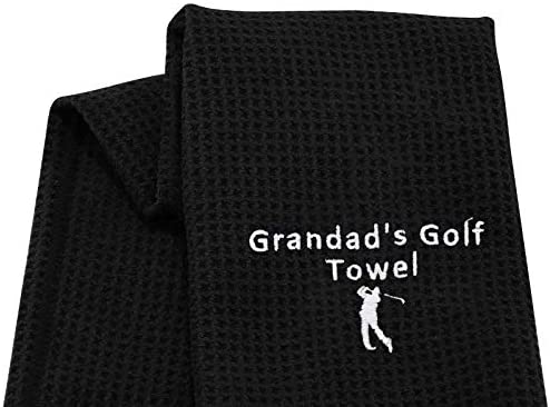 41c45wqO3WL. AC  - JXGZSO Grandpa Golf Towel Embroidered Golf Towel Gift Golf Father Gift Embroidered Golf Towel with Clip