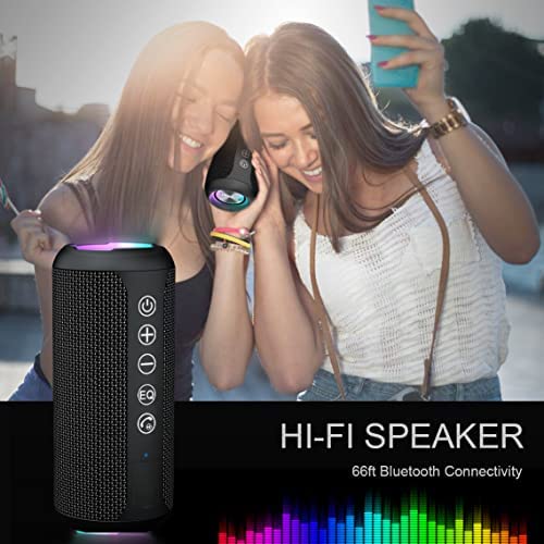 512fXpjPKiL. AC  - Ortizan Portable Bluetooth Speaker, IPX7 Waterproof Wireless Speaker with 24W Loud Stereo Sound, Outdoor Speakers with Bluetooth 5.0, 30H Playtime,66ft Bluetooth Range, Dual Pairing for Home